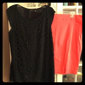 Apt 9 pencil skirt & blouse
